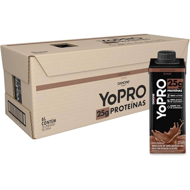 Pack YoPRO Bebida Láctea UHT Chocolate 25g de Proteínas 250ml - 24 unidades