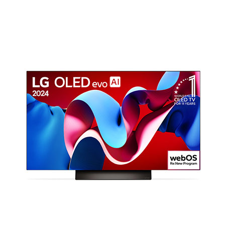 Smart TV LG 55" OLED evo AI C4 4K 2024 - OLED55C4PSA.AWZ