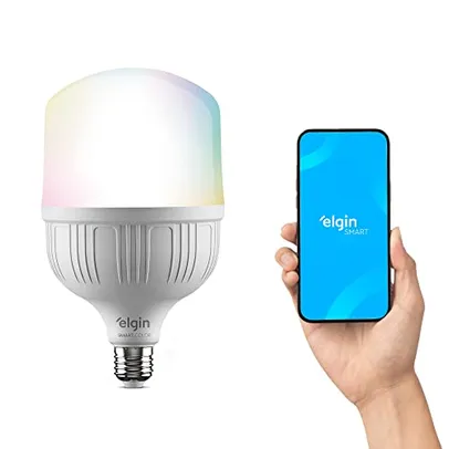 (Prime)Lâmpada Inteligente Alta Potência 20W Elgin Color RGB Wifi Compatível com Alexa e Google Home