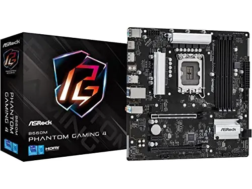 Placa Mãe AsRock B660M Phantom Gaming 4 (LGA1700/DDR4/HDMI/DP/M.2)