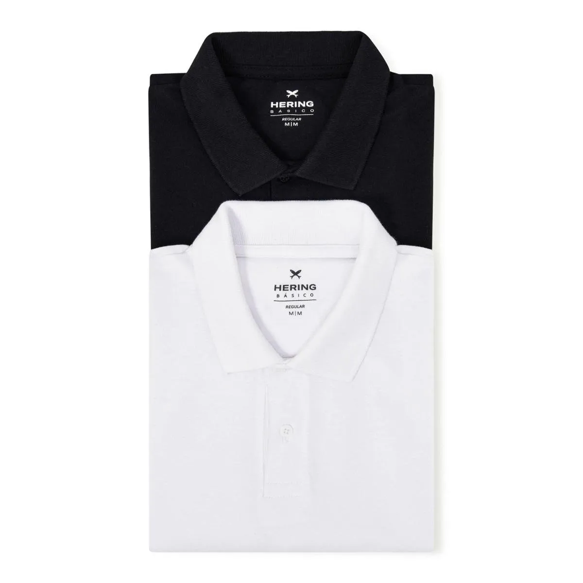 Kit com 2 Camisas Polo Básicas Masculinas Em Piquet