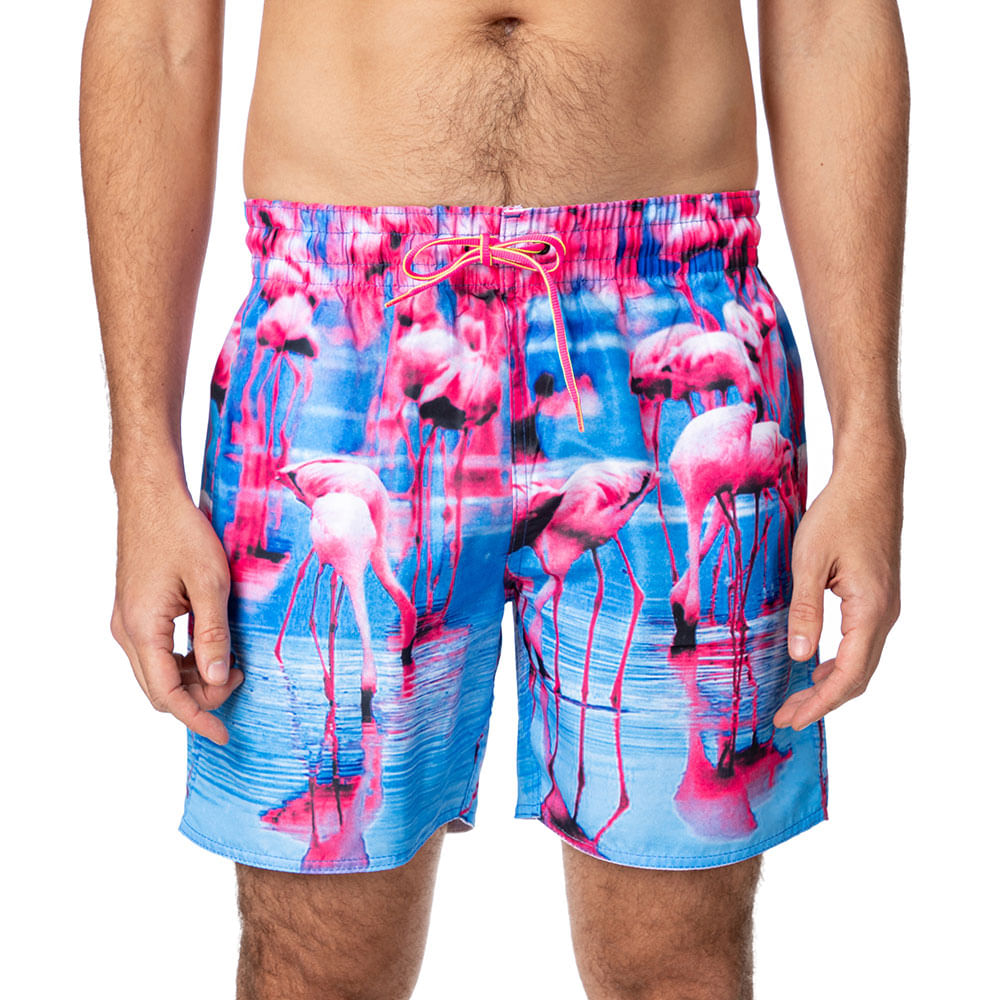 Shorts Tng Água Flamingos Tam G