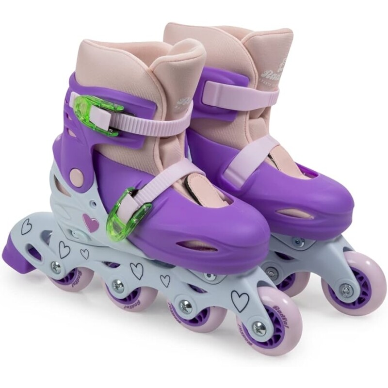 Patins Inline Roxo Prata S/Acessórios