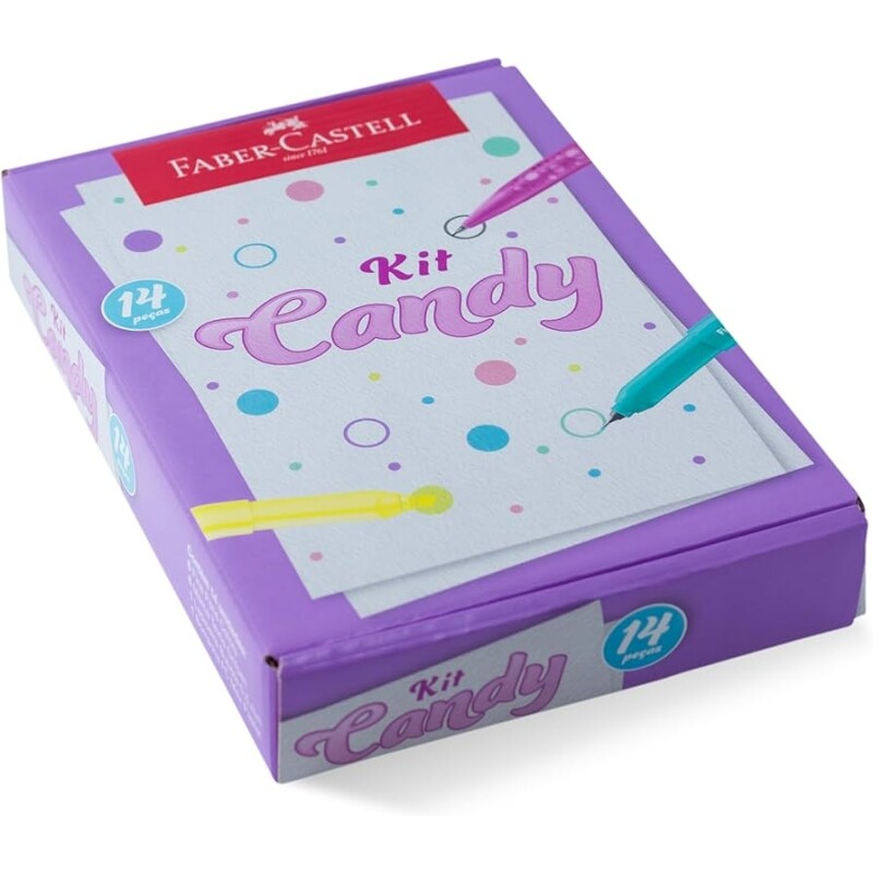 Kit Candy Faber-Castell Com Produtos Em Tons Pastel