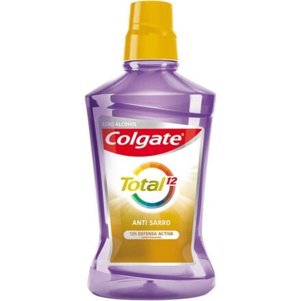 2 Unidades Enxaguante Bucal Colgate Total 12 Anti Tartar 500ml