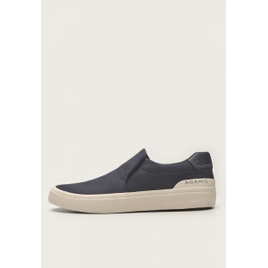 Tênis Slip On Aramis Liso Azul-Marinho