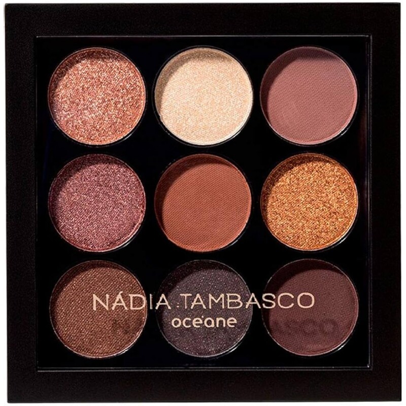 Paleta de Sombras Nádia Tambasco By Océane - To Go Basic 72g