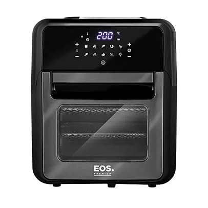 Fritadeira Sem Óleo Air Fryer Eos Premium 12l Digital Touch Titanium Eaf12t 110v