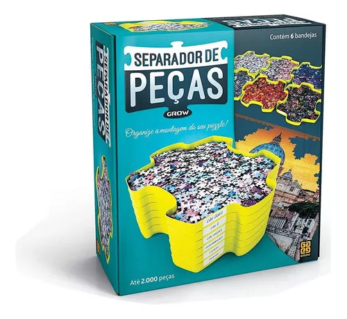 Separador De Peças Puzzle Amarelo Grow