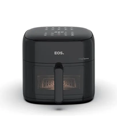 Fritadeira Sem Óleo Air Fryer Eos Chef Gourmet 6.2 Litros Compacta Digital Preto Eaf60p 110v