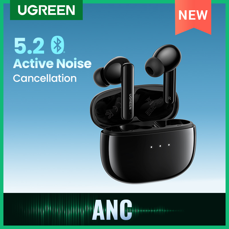 Fone de Ouvido Bluetooth 5.2 Ugreen Hitune T3 Anc TWS Com Cancelamento de Ruído Ativo