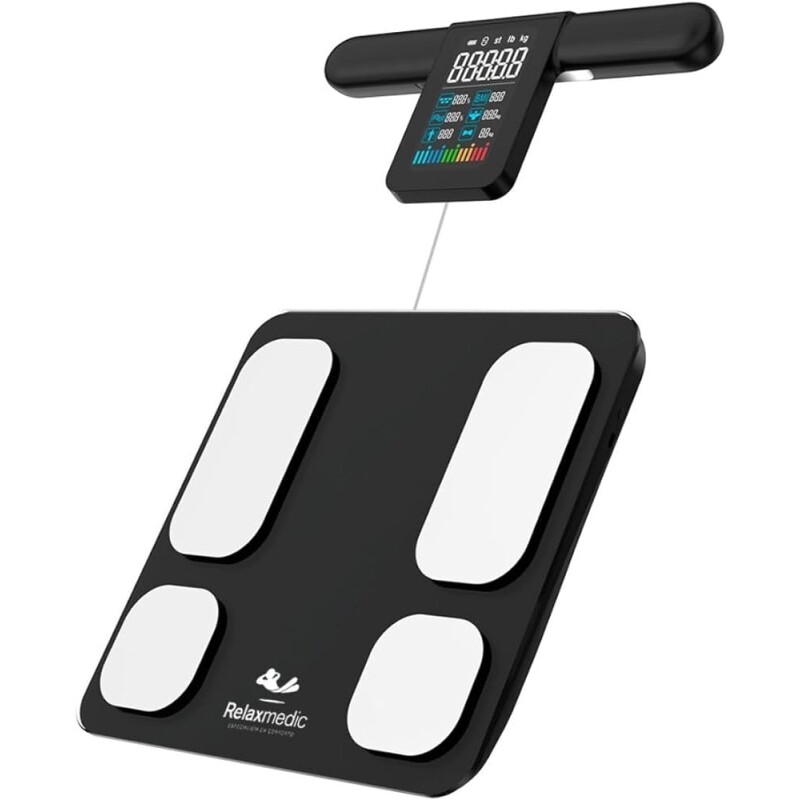 Balança Bioimpedância Corporal Digital Bodyscan - Relaxmedic Cor Preto