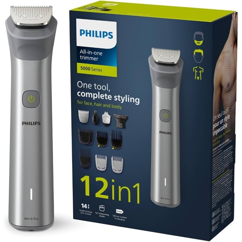 Philips Aparador de Pelos Multigroom 12 em 1 MG5950/15