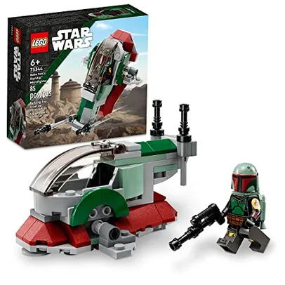 [Com missão R$ 49,00] LEGO Star Wars Microfighter Nave Estelar de Boba Fett 75344 (85 Peças); Conjunto de Construção