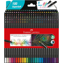 Lápis de Cor Faber-Castell EcoLápis Supersoft 1207100SOFT 100 Cores