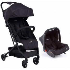 Carrinho com Bebê Conforto Travel System Yupi Preto - Voyage