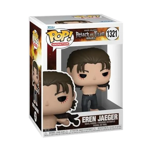 POP! ATTACK ON TITAN - EREN JAEGER COM CAMISA ABERTA #1321