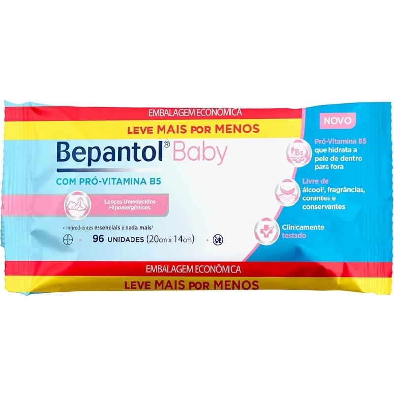 Bepantol Baby Lenço Umedecido 96 Lenços