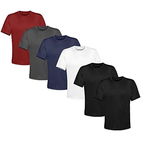 Kit 6 Camisetas Masculina Lisa Algodão Qualidade Tamanho GG