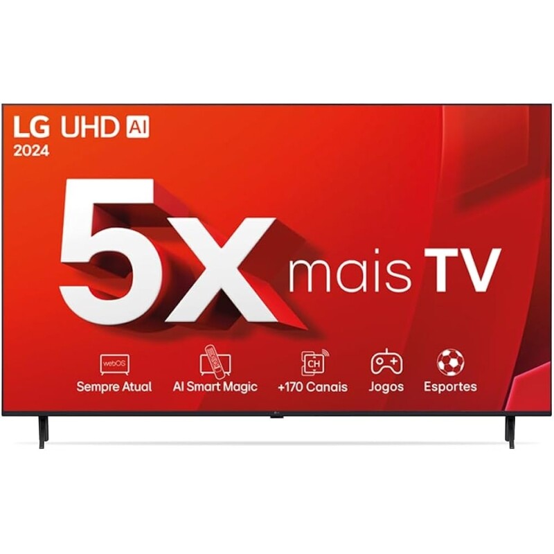 Smart TV 4K 55" LG UHD 55UT9050 Processador 5 Ger7 AI Design Super Slim