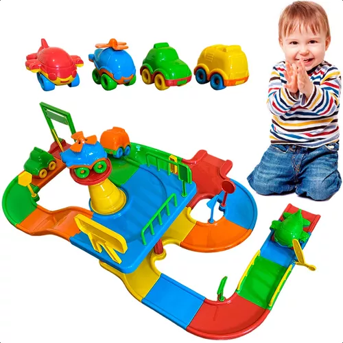 Pista Carrinhos Corrida Brinquedo Infantil