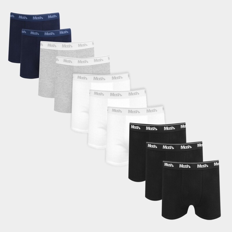 Kit 10 Cuecas Boxer Mash - Masculino