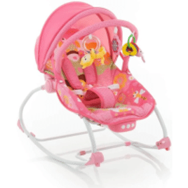 Cadeirinha Bouncer Sunshine Baby - Safety 1st Pink Garden