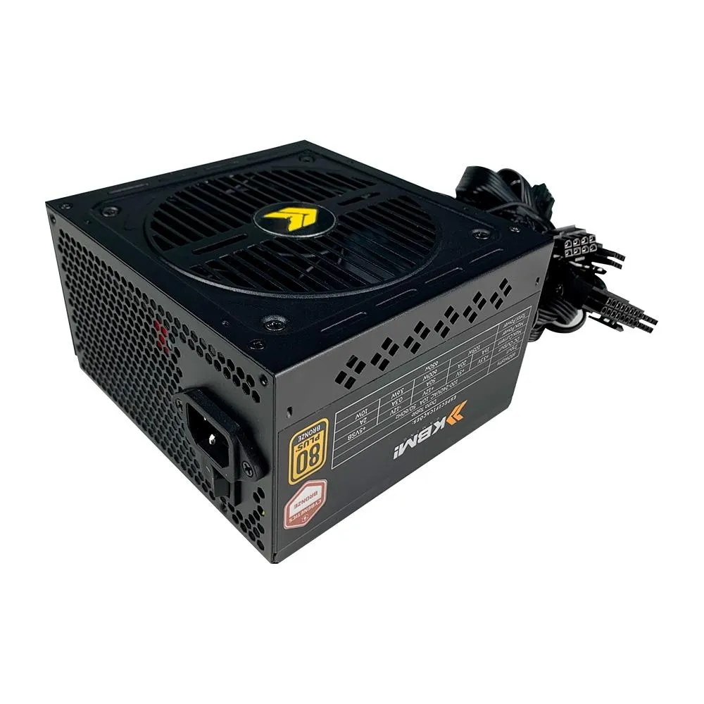 Fonte KBM! GAMING FN650, 650W , 80 Plus e Cybenetics Bronze, PFC ativo, Bivolt - KBFN65065PT