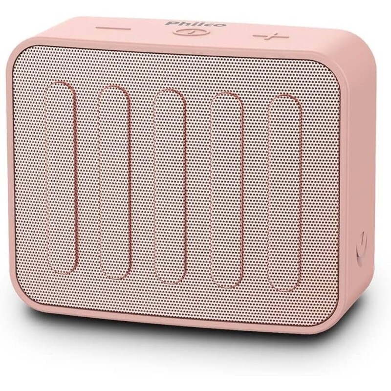 Caixa de Som Philco Go Speaker PBS10BTRG Bluetooth USB 10W Hands Free para Atendimento de Chamadas - Rosa