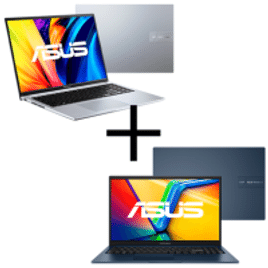 Kit Notebooks Asus VivoBook 16 i7-1255U 8GB SSD 256GB KeepOs Linux X1605ZA-MB310 + Notebook Asus Vivobook 15 X1504za Intel Core I5-1235u 4GB SSD 256GB