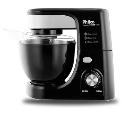 Batedeira Planetária Philco Preta PHP500