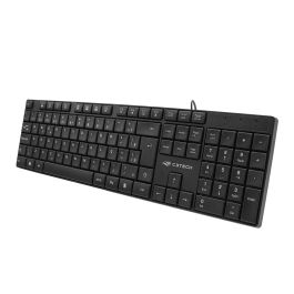 Teclado USB Multimídia KB-M11BK com Padrão ABNT2 e Teclas Baixas - C3Tech