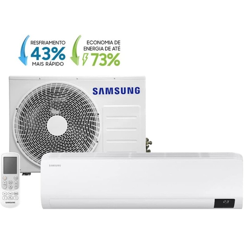 Ar Condicionado Split Inverter 22.000 BTUs Ultra Digital Samsung Frio - AR24BVHZCWKNAZ