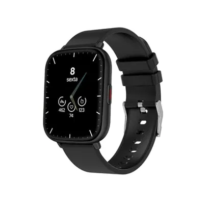 WB SmartWatch tela 1,85" 45mm Fitness tracker 24 modos esportivos ultra leve até 10 dias de bateria À prova d'água e Watchfaces Rosa (Preto)