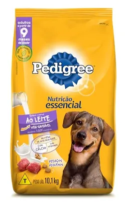 (Prime)(71,90$ MISSÃO)PEDIGREE Ração Pedigree Nutrição Essencial Carne Ao Leite Para Cães Adultos 10 1 Kg