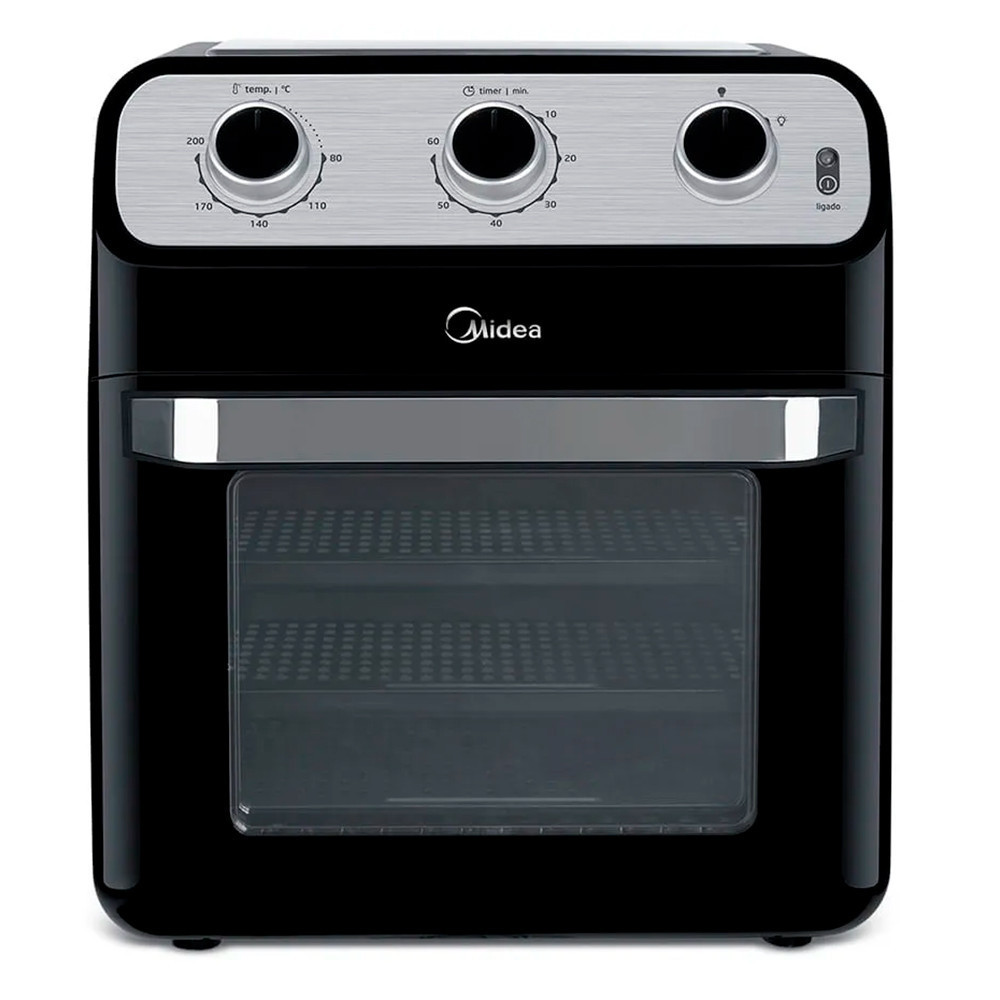 Fritadeira Sem Óleo Air Fryer OvenFryer 12L Midea Preto 1700W 220V - FFA20P2