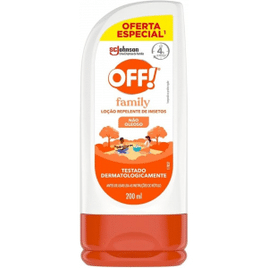 2 Unidades Loção Repelente de Mosquitos e Insetos OFF! Family - 200ml Cada