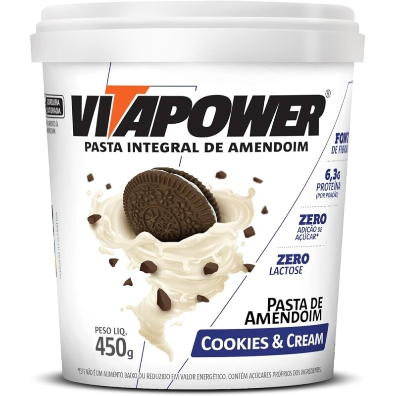 Pasta De Amendoim Integral VitaPower - 450g