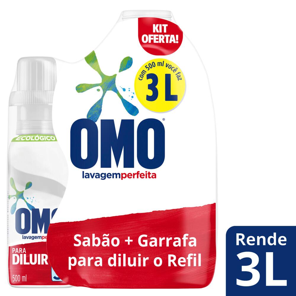 [Compre2] Sabão Líquido Concentrado Omo para Diluir 500ml + Garrafa