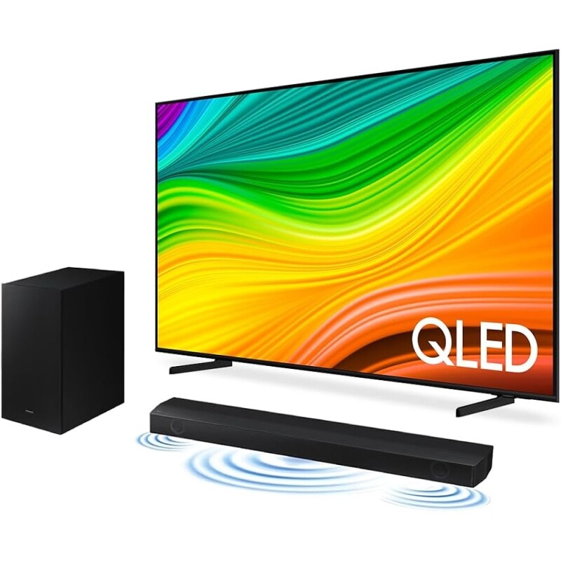 Smart TV 50" QLED 4K 50Q60D 2024 + Soundbar HW-B550/ZD Combo