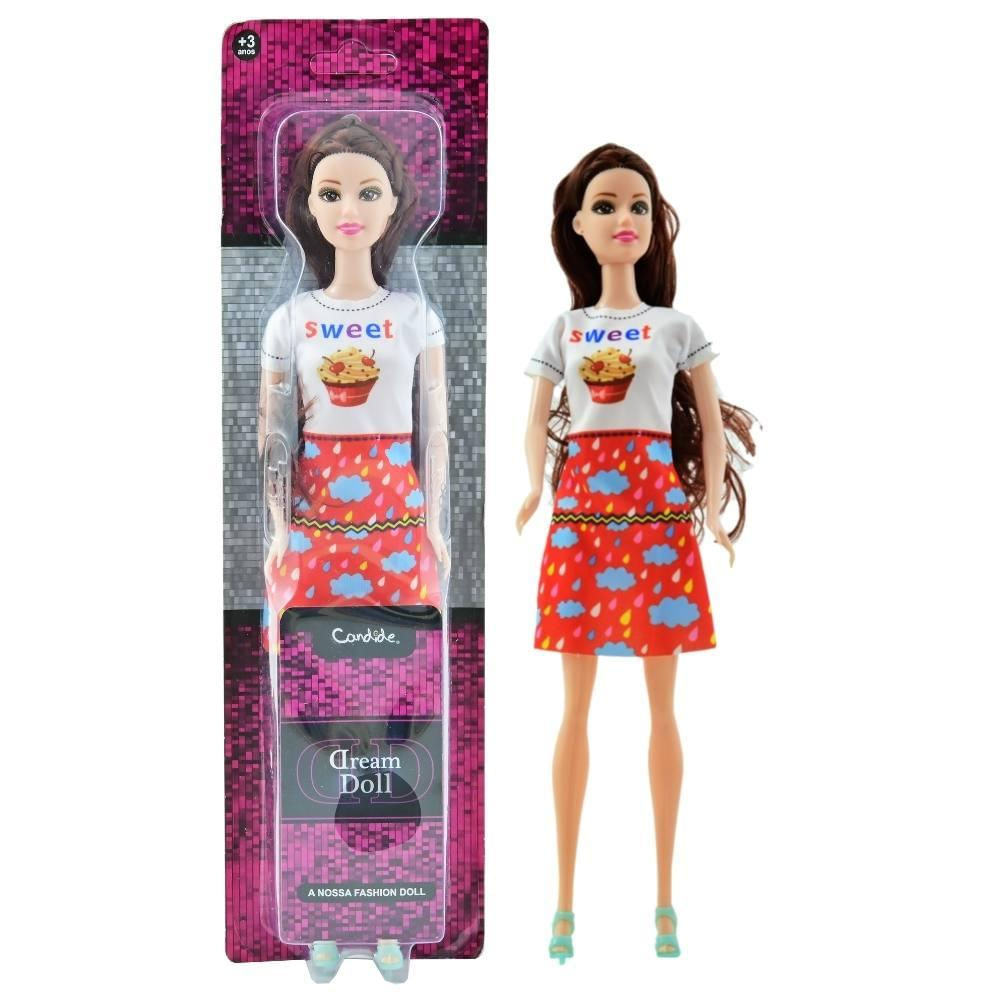 Boneca Dream Doll Fashion Doll - Cabelo Castanho