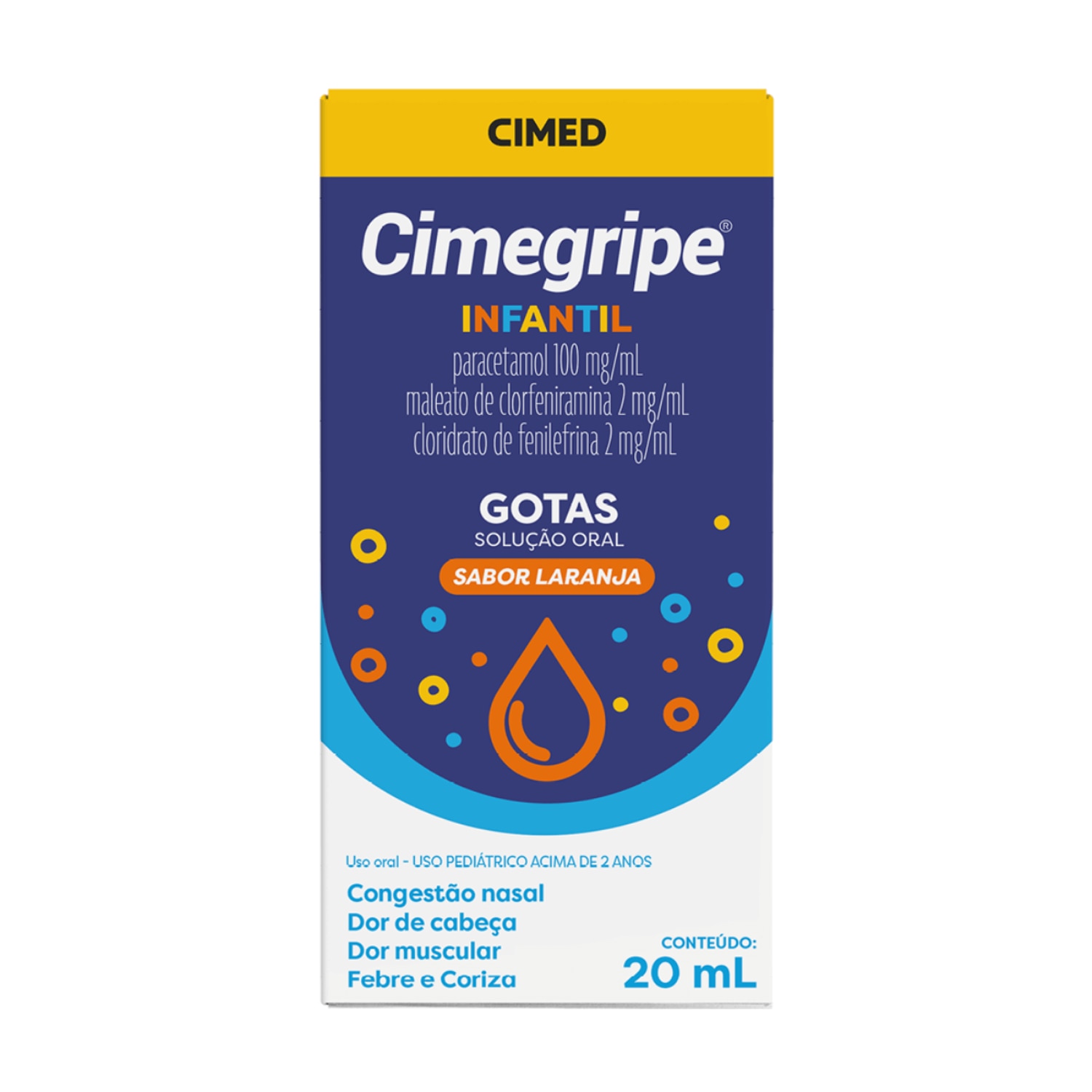 Cimegripe Laranja Gotas 20ml