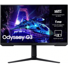 Monitor Samsung Odyssey G3" 27" 180Hz 1ms Ajuste de Altura Freesync - LS27DG300ELXZD