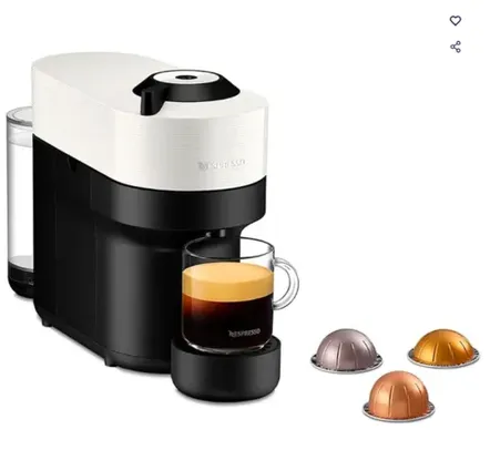 Máquina de Café Nespresso Vertuo Pop com Kit Boas-Vindas – Branco Coco 110V