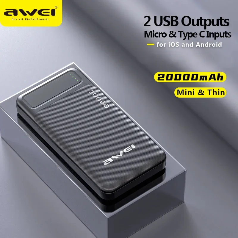 Power Bank Awei P5K 10000mAh