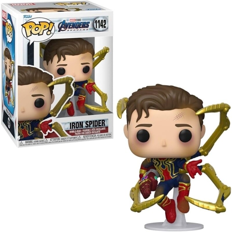 Boneco Funko POP Marvel Iron Spider com Gauntlet - Candide