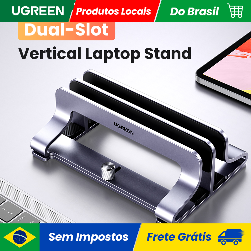 Suporte Vertical Portátil para Notebook Ugreen Alumínio Dobrável