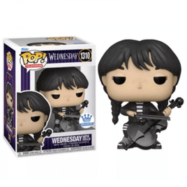 Funko Pop Wandinha Família Addams Figuras de Ação Estudande Violino