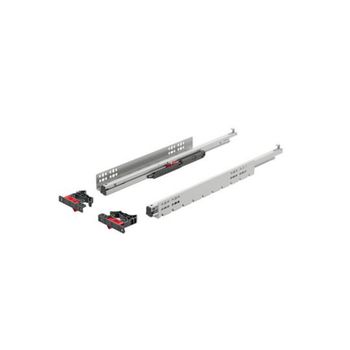 Corrediça Invisível Abertura Total com Amortecedor 400mm 30KG Hafele