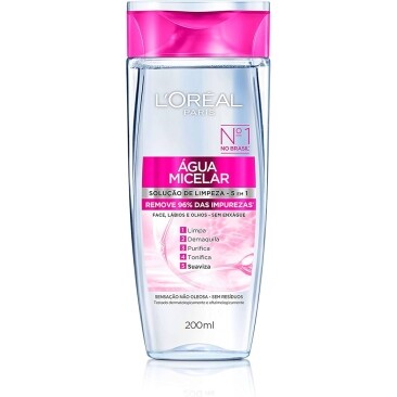 Água Micelar 5 Em 1 200ml L'Oréal Paris 200ml Demaquila Limpa Purifica